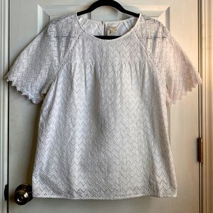 J. Crew Eyelet Top